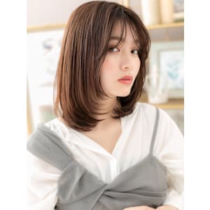 ツヤ感透けバング内巻きワンカールボブディ　マロンベージュ - COVER HAIR bliss【カバーヘア ブリス】志木/志木南口駅前店【カバーヘア ブリス シキ シキミナミグチエキマエテン】掲載中