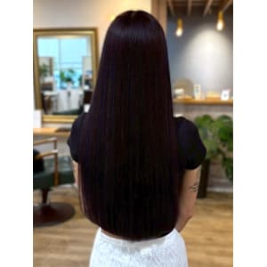 髪質改善トリートメント ストレート ダークグレージュ 透明感