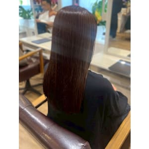 ブラウン 髪質改善トリートメント 艶髪 ストレート 20代