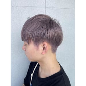 かりあげマッシュ/グレーシルバー/ダブルブリーチ