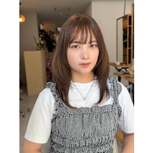 縮毛矯正★韓国ヘアハッシュカットレイヤーカット前髪顔周り