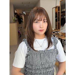 縮毛矯正★韓国ヘアハッシュカットレイヤーカット前髪顔周り
