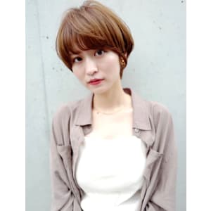 大人可愛いショート×丸みショート