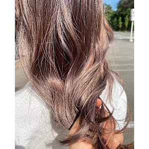 ラベンダーベージュ/ダブルカラー/天神美容室/大名美容室