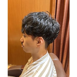 銀座　理容室　ナチュラルパーマ　重めバング - ヘアーモードキクチ 銀座店【ヘアーモードキクチ】掲載中