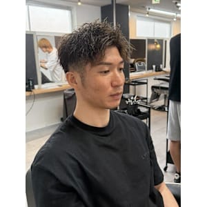 大宮/カット/パーマ/毛流れ/センターパート