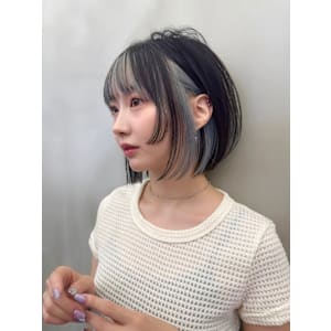 インナーカラー×ボブ