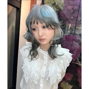 エンドカラー　デザインカラー　ハイトーン　原宿/表参道