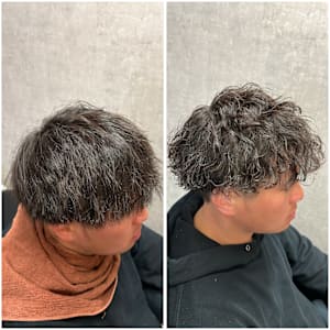 【波巻き】波巻きパーマ