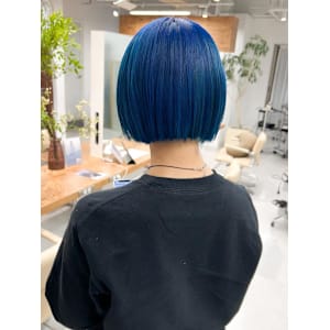 [hinari]ブルーカラー/スカイブルー/ハイトーンボブ