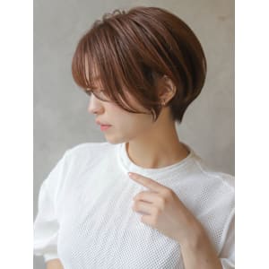 大人可愛いショートボブ丸みショート◎