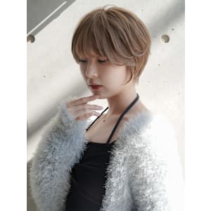 大人可愛いショートボブ丸みショート◎