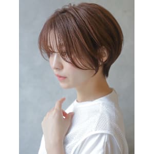 大人可愛いショートボブ丸みショート◎