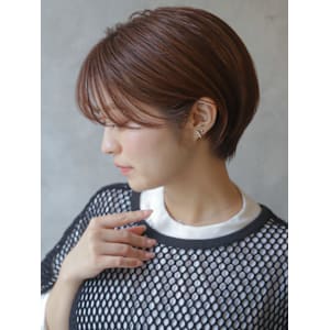 大人可愛いショートボブ丸みショート◎