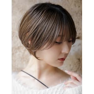 大人可愛いショートボブ丸みショート◎