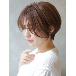 大人可愛いショートボブ丸みショート◎