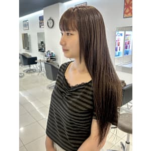 酸性ストレート×ベージュブラウン