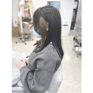 インナーカラー×グレージュ