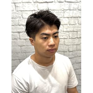 爽やかツーブロアップバング