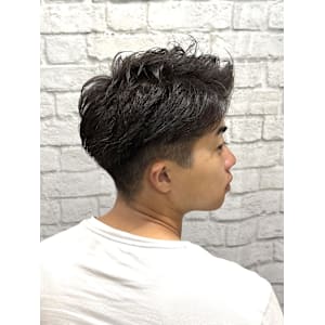 爽やかツーブロアップバング