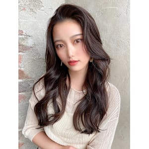 暗髪でも出せるこなれ感フェイスレイヤー×ナチュラルセミロング - AFLOAT/L 錦糸町【アフロートエル】【アフロートエル キンシチョウ】掲載中