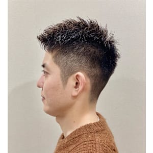 ソフトモヒカン×アイロンパーマ