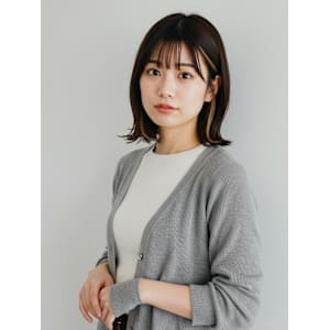 #インナーカラー　#ボブ　#切りっぱなしボブ