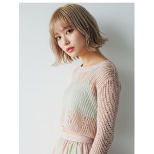 #切りっぱなしボブ　#ブリーチボブ