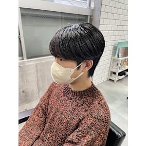 メンズウルフカット　　