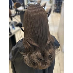 ブリーチ無しアッシュベージュ 水素カラー