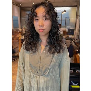 ドライ質感/アンニュイ『ビッグスパイラルパーマ』