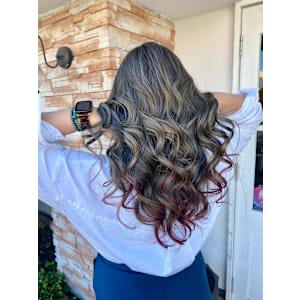 グレージュ×デザインカラー