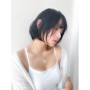 大人ボブ＆顔周りレイヤー/小顔見せ/ショートボブ/レイヤー