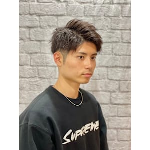 ツーブロックショート/ビジネスショート/アップバング/刈り上