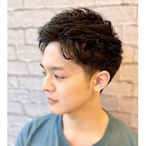 ツーブロックショートアップバングビジネスヘア【新宿/理容室】 - 銀座マツナガ 新宿パークタワー店【ギンザマツナガ】掲載中