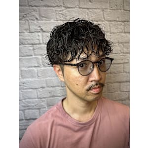 ハードスパイラル無造作パーマ【新宿/理容室/バーバー】 - 銀座マツナガ 新宿パークタワー店【ギンザマツナガ】掲載中