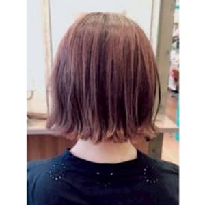 #ミニボブ　#オレンジカラー