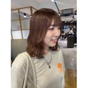 オレンジブラウン【髪質改善/イルミナカラー】