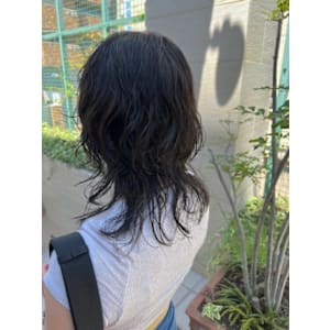 ウルフパーマ　時短スタイリング　オージュアトリートメント