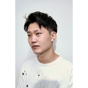 メンズ　ナチュラルフェード × マッシュショート