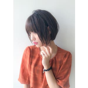 大人可愛いショートボブ/ブラウン/美シルエット