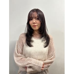 ★韓国ヘアハッシュカットハイレイヤーカット前髪顔周り