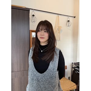 ★レイヤーカット前髪顔周り韓国髪質改善ベージュ