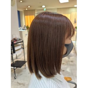 メテオトリートメント×ミディアムボブ