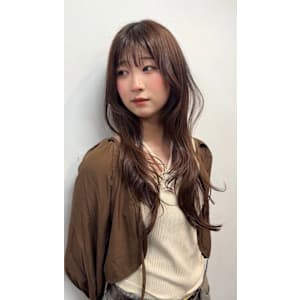 ★韓国ヘアハッシュカットレイヤーカット前髪顔周りくびれヘア