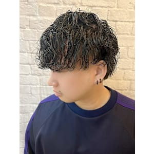 マッシュ×無造作ニュアンスパーマ【新宿/バーバー/理容室】