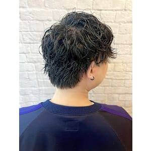 	 マッシュ×無造作ニュアンスパーマ【新宿/バーバー/理容室