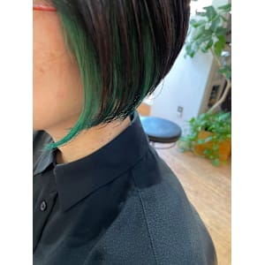 NINE HAIR×ショート×ボブ×インナーカラー