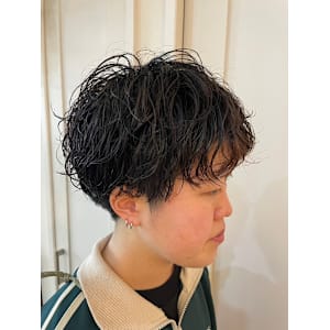 NINE HAIR×ショート×パーマ
