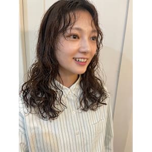 NINE HAIR×髪質改善×ミディアム×パーマ